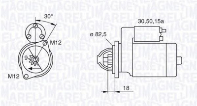 MAGNETI MARELLI 063521070680 -  Стартер